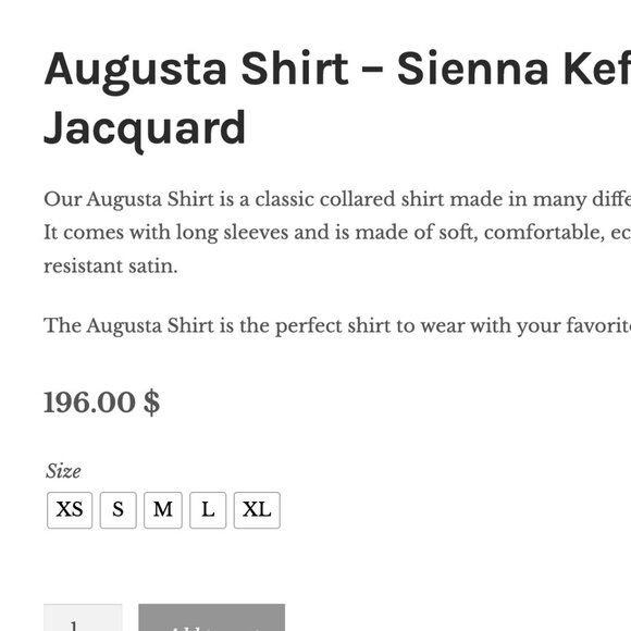 Karmamia Augusta Shirt Jacquard_ Sienna NWT - Picture 2 of 2